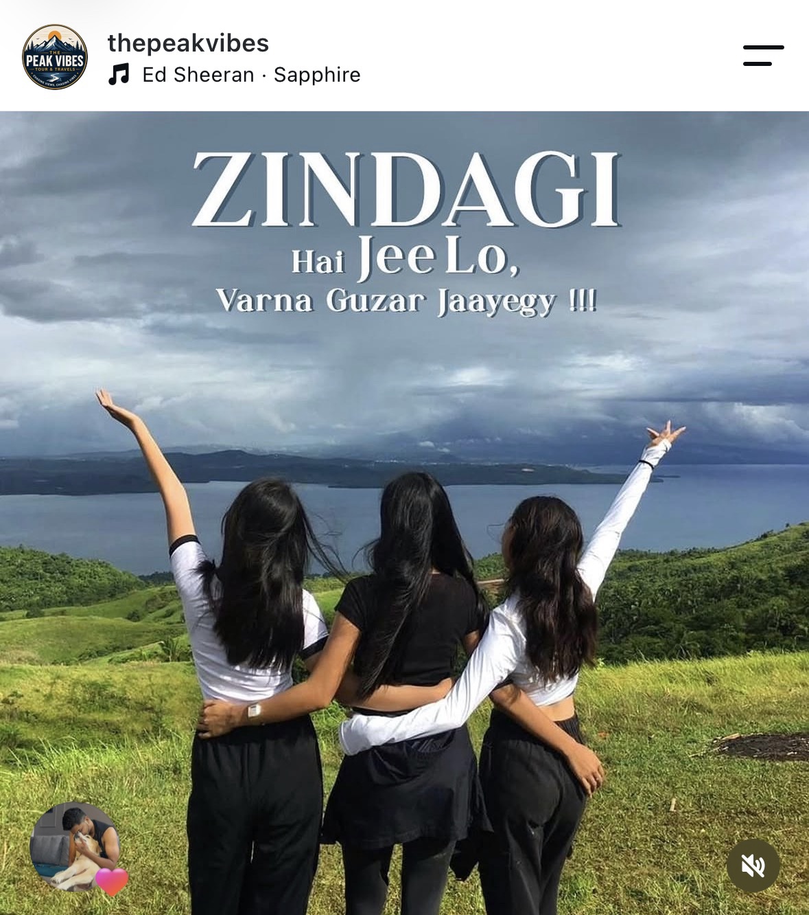 Instagram post from traveler